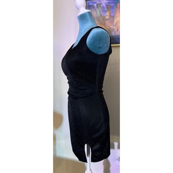 NWTO kiss prom, black glitter party dress - Picture 2 of 12